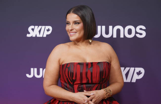 March 29, 2026, Hamilton, On, CANADA: Nelly Furtado, nominated for Pop Album of the Year, and Recipient of the Canadian Music Hall of Fame honour, poses on the orange carpet at the Junos in Hamilton, Ontario, Canada on Sunday, March 29, 2026. Hamilton CANADA - ZUMAc35_ 20260329_zaf_c35_219 Copyright: xPeterxPowerx