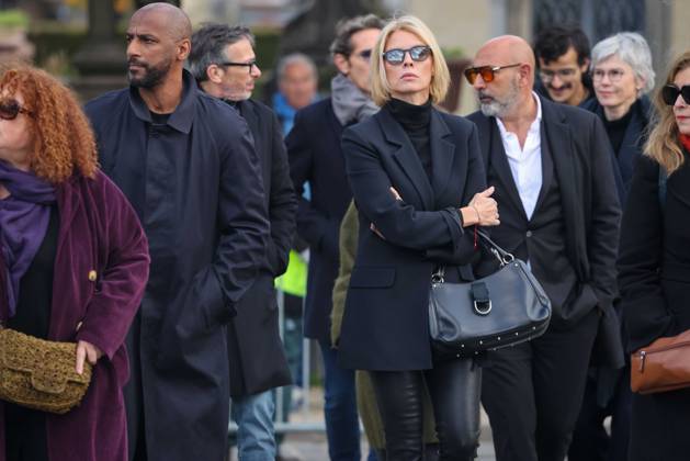 Paris, France le 30 mars 2026 - Funerailles de l actrice et realisatrice francaise Isabelle Mergault au cimetiere Pere-Lachaise - Funeral of French actress and director Isabelle Mergault at the Pere-Lachaise cemetery Ici Stomy Bugsdy, Sylvie Tellier Copyright: xSebastienxTOUBONx