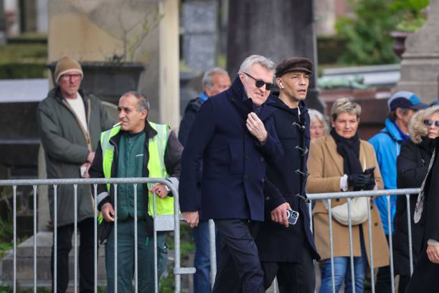 Paris, France le 30 mars 2026 - Funerailles de l actrice et realisatrice francaise Isabelle Mergault au cimetiere Pere-Lachaise - Funeral of French actress and director Isabelle Mergault at the Pere-Lachaise cemetery Ici Laurent Ruquier, Steevy Boulay Copyright: xSebastienxTOUBONx