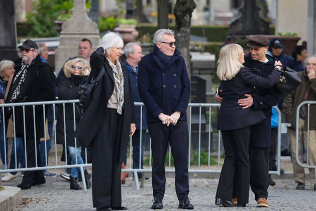 Paris, France le 30 mars 2026 - Funerailles de l actrice et realisatrice francaise Isabelle Mergault au cimetiere Pere-Lachaise - Funeral of French actress and director Isabelle Mergault at the Pere-Lachaise cemetery Ici Laurent Ruquier, Steevy Boulay Copyright: xSebastienxTOUBONx