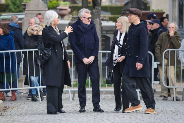 Paris, France le 30 mars 2026 - Funerailles de l actrice et realisatrice francaise Isabelle Mergault au cimetiere Pere-Lachaise - Funeral of French actress and director Isabelle Mergault at the Pere-Lachaise cemetery Ici Laurent Ruquier, Steevy Boulay Copyright: xSebastienxTOUBONx