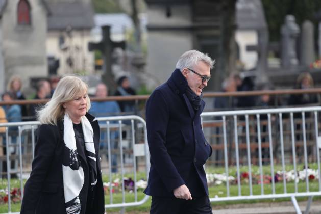Paris, France le 30 mars 2026 - Funerailles de l actrice et realisatrice francaise Isabelle Mergault au cimetiere Pere-Lachaise - Funeral of French actress and director Isabelle Mergault at the Pere-Lachaise cemetery Ici Laurent Ruquier Copyright: xSebastienxTOUBONx