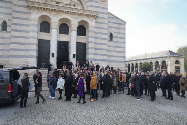Paris, France le 30 mars 2026 - Funerailles de l actrice et realisatrice francaise Isabelle Mergault au cimetiere Pere-Lachaise - Funeral of French actress and director Isabelle Mergault at the Pere-Lachaise cemetery Ici Laurent Ruquier  Copyright: xSebastienxTOUBONx