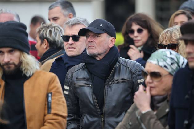 Paris, France le 30 mars 2026 - Funerailles de l actrice et realisatrice francaise Isabelle Mergault au cimetiere Pere-Lachaise - Funeral of French actress and director Isabelle Mergault at the Pere-Lachaise cemetery Ici Laurent Ruquier, Laurent Baffie  Copyright: xSebastienxTOUBONx
