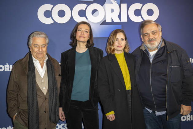 Cocorico 2 Premiere - Paris Christian Clavier, Marianne Denicourt, Chloe Coulloud and Didier Bourdon during the premiere of COCORICO 2 in Paris on March 31, 2026. Photo by Eliot Blondet ABACAPRESS.COM Paris France France  Copyright: xBlondetxEliot ABACAx