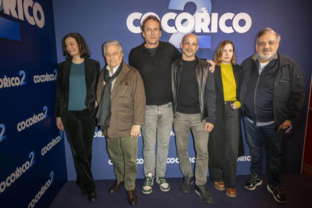Cocorico 2 Premiere - Paris Christian Clavier, Marianne Denicourt, Julien Herve, Ahmed Louati, Chloe Coulloud and Didier Bourdon during the premiere of COCORICO 2 in Paris on March 31, 2026. Photo by Eliot Blondet ABACAPRESS.COM Paris France France  Copyright: xBlondetxEliot ABACAx
