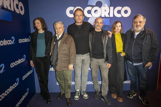 Cocorico 2 Premiere - Paris Christian Clavier, Marianne Denicourt, Julien Herve, Ahmed Louati, Chloe Coulloud and Didier Bourdon during the premiere of COCORICO 2 in Paris on March 31, 2026. Photo by Eliot Blondet ABACAPRESS.COM Paris France France  Copyright: xBlondetxEliot ABACAx