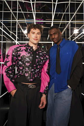 David Lovric and Marvin De Graft at the preview of the 22nd season of the casting show DSDS 2026 at the 25 hours Hotel Cologne, 01 04 2026 Foto:xT.xNgox xFuturexImagex dsds_6413