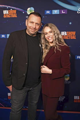Ikke Hüftgold and Nina Reh at the preview of the 22nd season of the casting show DSDS 2026 at the 25 hours Hotel Cologne, 01 04 2026 Foto:xT.xNgox xFuturexImagex dsds_6418
