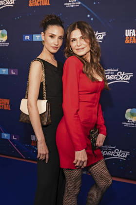 Nadine Menz and Tabea Heynig at the preview of the 22nd season of the casting show DSDS 2026 at the 25 hours Hotel Cologne, 01 04 2026 Foto:xT.xNgox xFuturexImagex dsds_6431