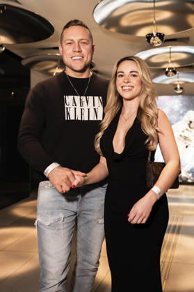 Patrick Romer and Annelie Henze at the preview of the 22nd season of the casting show DSDS 2026 at the 25 hours Hotel Cologne, 01 04 2026 Foto:xT.xNgox xFuturexImagex dsds_6433