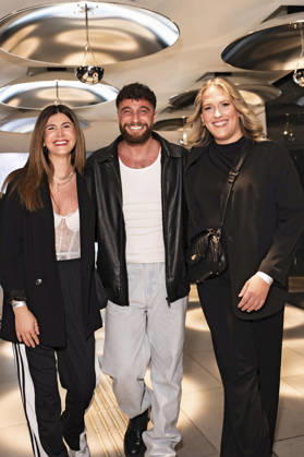 Stephie Stark, Umut Tekin and Josi Meloni at the preview of the 22nd season of the casting show DSDS 2026 at the 25 hours Hotel Cologne, 01 04 2026 Foto:xT.xNgox xFuturexImagex dsds_6435