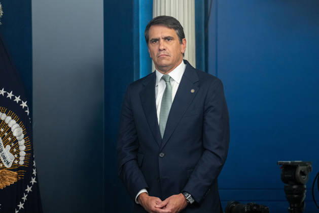 (260403) -- WASHINGTON, April 3, 2026 -- U.S. President Donald Trump said Thursday on social media that Attorney General Pam Bondi will step down from her position and Deputy Attorney General Todd Blanche will serve as acting attorney general. This file photo taken on June 27, 2025 shows Todd Blanche attending a press conference at the White House in Washington, D.C., the United States. ) U.S.-WASHINGTON, D.C.-ATTORNEY GENERAL-STEPPING DOWN HuxYousong