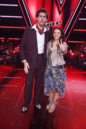 Alvaro Soler, candidate Susey THE VOICE KIDS FINALE 2026 at Studio Berlin Adlershof in Berlin on 03 04 2026