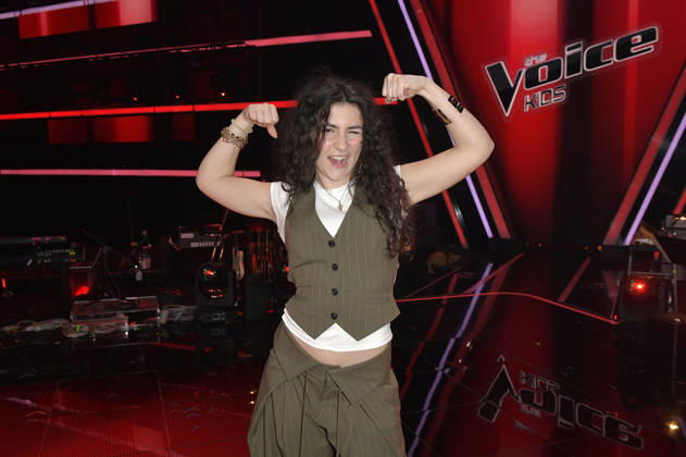 Marie from Team Leony at the photocall with the finalists and coaches of the 14th season of the TV show The Voice Kids in Studio H Berlin Adlershof Berlin, 03 04 2026 Foto:xM.xBehrensx xFuturexImagex kids_6463