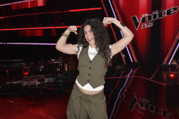 Marie from Team Leony at the photocall with the finalists and coaches of the 14th season of the TV show The Voice Kids in Studio H Berlin Adlershof Berlin, 03 04 2026 Foto:xM.xBehrensx xFuturexImagex kids_6464