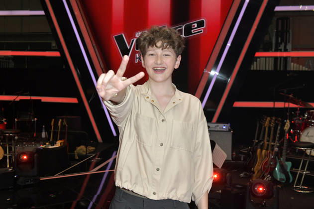 Max from Team Leony at the photocall with the finalists and coaches of the 14th season of the TV show The Voice Kids in Studio H Berlin Adlershof Berlin, 03 04 2026 Foto:xM.xBehrensx xFuturexImagex kids_6486