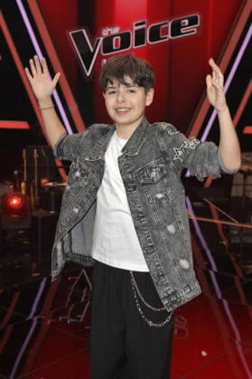Renat from Team Michael Patrick at the photocall with the finalists and coaches of the 14th season of the TV show The Voice Kids in Studio H Berlin Adlershof Berlin, 03 04 2026 Foto:xM.xBehrensx xFuturexImagex kids_6498