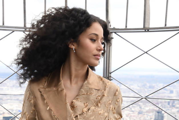 NEW YORK, NY- APRIL 7: Chase Infiniti pictured as the cast of Hulu™s The Testaments to Visit the Empire State Building Ahead of April 8 Premiere on April 7, 2026 in New York City. Copyright: xmpi099 MediaPunchx