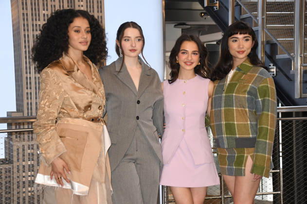 Cast of Hulu™s The Testaments visit the Empire State Building NEW YORK, NY- APRIL 7: Chase Infiniti. Lucy Halliday, Mattea Conforti and Rowan Blanchard pictured as the cast of Hulu™s The Testaments to Visit the Empire State Building Ahead of April 8 Premiere on April 7, 2026 in New York City. Credit: John Fycke AdMedia New York City New York USA EDITORIAL USE ONLY  Copyright: xx JohnxFycke AdMediax admphotostwo980571