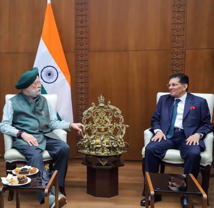 RECORD DATE NOT STATED Union Minister Hardeep Singh Puri meets with Foreign Minister of Bangladesh Khalilur Rahman, in New Delhi New Delhi, Apr 08 (ANI): Union Minister Hardeep Singh Puri meets with Foreign Minister of Bangladesh Khalilur Rahman, in New Delhi on Wednesday. (@DrSJaishankar X ANI Photo) New Delhi Delhi India Copyright: xANIx ANI_20260408358