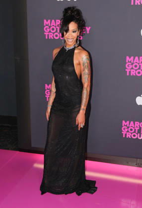 NEW YORK, NEW YORK - APRIL 08: Rico Nasty at Apple s Margo s Got Money Troubles premiere at Regal Union Square on April 08, 2026 in New York City.. Credit: Chris Gonzalez USA - ZUMAa123 20260408_zaa_a123_335 Copyright: xAdMediax