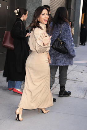 NEW YORK, NY- APRIL 8: Eva Longoria seen at ABC Studios in New York City on April 8, 2026. Copyright: xRWx
