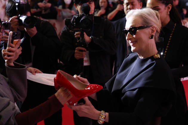 Hollywood star Meryl Streep in Seoul Hollywood star Meryl Streep in Seoul Hollywood star Meryl Streep makes her red carpet appearance during a publicity event in Seoul on April 8, 2026, to promote the comedy drama film The Devil Wears Prada 2. (Yonhap) 2026-04-09 15:15:04 < 1980-2026 YONHAPNEWS AGENCY. .> ¼¿ïƯº°½Ã EDITORIAL USE ONLY Copyright: xx PYH2026040915250034400 YonhapxNewsx yonphotos251280