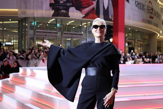 Hollywood star Meryl Streep in Seoul Hollywood star Meryl Streep in Seoul Hollywood star Meryl Streep makes her red carpet appearance during a publicity event in Seoul on April 8, 2026, to promote the comedy drama film The Devil Wears Prada 2. (Yonhap) 2026-04-09 15:14:49 < 1980-2026 YONHAPNEWS AGENCY. .> ¼¿ïƯº°½Ã EDITORIAL USE ONLY Copyright: xx PYH2026040915230034400 YonhapxNewsx yonphotos251281