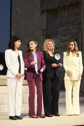 09-04-2026 Lleida Queen Letizia and Ana Maria Redondo during a meeting with the Association of women entrepreneurs of Lleida (Association De Dones Empresaries De Lleida) and the presentation of the 16th Ap!lleida awards in Lleida. No Spain Â  Copyright: xPPEx