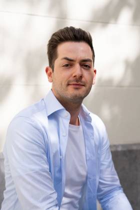 Producer Michiel Dhont poses for the photographer after a press conference on the 2026 Festival de Cannes film festival, Thursday 09 April 2026 in Brussels. The film Coward by Belgian director Dhont is selected for the Palme d Or competition. MARIUS BURGELMAN MariusxBurgelman 170288661