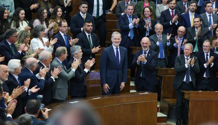 The King defends international law against the use of force before university students King Felipe VI 1 row, c , accompanied by the rector of the Complutense University of Madrid, Joaquín Goyache 1 row, 2d , and the Minister of the Interior, Fernando Grande Marlaska 1 row, 4i presides over the commemoration of the 60th anniversary of the International Covenant on Civil and Political Rights and the International Covenant on Economic, Social and Cultural Rights, at the Faculty of Law of the Complutense University, on April 9, 2026, in Madrid, Spain, The two covenants were adopted by the United Nations General Assembly on December 16, 1966, and entered into force on January 3, 1976. Together with the Universal Declaration of Human Rights, the  Copyright: xMartaxFernandezx 7426292