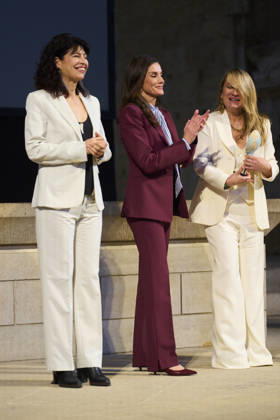 April 9, 2026, Lleida, Cataluna, Spain: Queen Letizia of Spain, Joana Bonet attends the 16th Ap!Lleida Awards ceremony at Catedral de la Seu Vella on April 9, 2026 in Lleida, Spain Lleida Spain - ZUMAg15_ 20260409_zaf_g15_075 Copyright: xJackxAbuinx