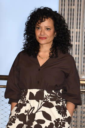 NEW YORK, NY APRIL 9 Judy Reyes visits the Empire State Building ahead of the Season Finale of Scrubs revival on ABC on April 9, 2026 in New York City Photo Credit John Fycke AdMedia 454910 2026 04 09 New York New York City Copyright: xAdMediax STAR_454910_016