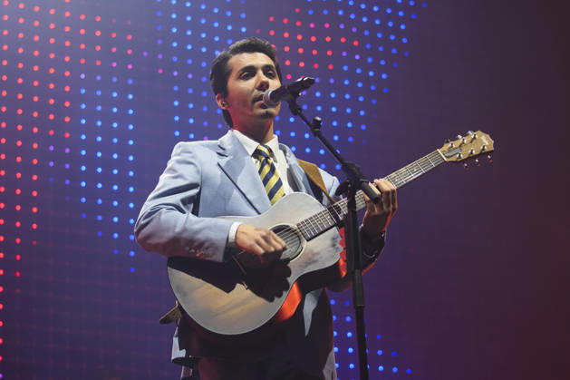 Music Concert - Fulminacci - Palazzacci Tour 2026 Fulminacci - stage name of Filippo Uttinacci - performs live during the concert of Palazzacci Tour 2026 on stage of Palazzo dello Sport on April 09, 2026 in Rome, Italy Rome Palazzo dello Sport Italy Copyright: xRobertoxBettacchix xLiveMediax LPM_2380966