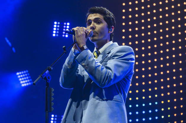 Music Concert - Fulminacci - Palazzacci Tour 2026 Fulminacci - stage name of Filippo Uttinacci - performs live during the concert of Palazzacci Tour 2026 on stage of Palazzo dello Sport on April 09, 2026 in Rome, Italy Rome Palazzo dello Sport Italy Copyright: xRobertoxBettacchix xLiveMediax LPM_2381076