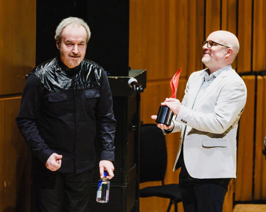 Gunning Inspiration Award during the London Soundtrack Festival on Thursday 9 April 2026 David Arnold accepts the Gunning Inspiration Award during the London Soundtrack Festival on Thursday 9 April 2026 at Barbican Hall , London. David Arnold was presented the award by festival artistic director Michael Beek., Credit:Julie Edwards Avalon  Copyright: xJuliexEdwardsx xAvalonx 1089865075