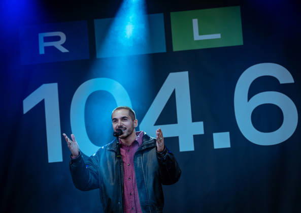 09 04 2026, xlkax, Entertainment, Stars for Free on Tour v l Boki from ClockClock during his performance at Stars for Free on Tour, presented by Eurowings, on April 09, 2026 in Oranienburg Oranienburg Daniel Lakomski