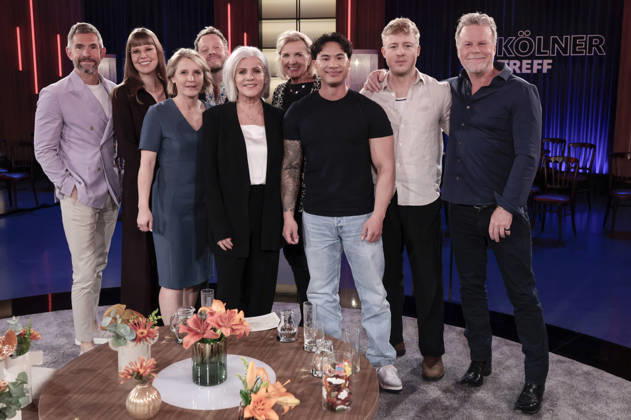 Micky Beisenherz, Eva Asselmann, Susan Link, Roland Riebeling, Birgit Schrowange, Hera Lind, Tutty Tran, Janik von Wilmsdorff and Jenke von Wilmsdorff at the recording of the WDR talk show Kölner Treff in WDR Studio BS 3 Cologne, 10 04 2026 Foto:xR.xSchmiegeltx xFuturexImagex koelner_treff1004_6405