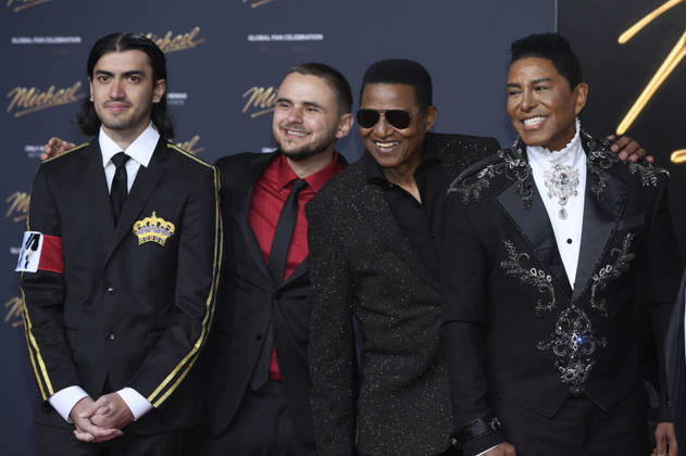 Bigi Jackson, Prince Jackson, Jackie Jackson and Jermaine Jackson at the premiere of the movie Michael in the Uber Eats Music Hall Berlin, 10 04 2026 Foto:xC.xNiehausx xFuturexImagex michael_6444