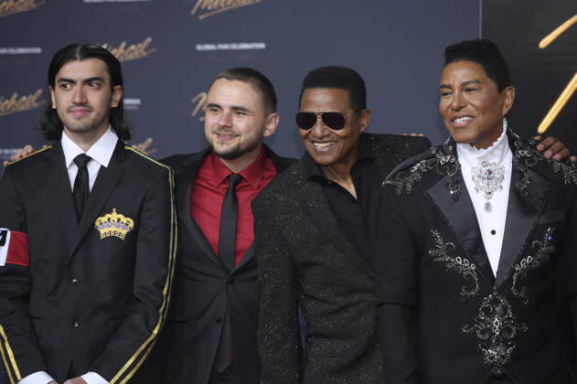 Bigi Jackson, Prince Jackson, Jackie Jackson and Jermaine Jackson at the premiere of the movie Michael in the Uber Eats Music Hall Berlin, 10 04 2026 Foto:xC.xNiehausx xFuturexImagex michael_6445