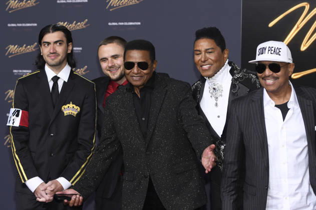 Bigi Jackson, Prince Jackson, Jackie Jackson, Jermaine Jackson and Marlon Jackson at the premiere of the movie Michael at the Uber Eats Music Hall Berlin, 10 04 2026 Foto:xC.xNiehausx xFuturexImagex michael_6447