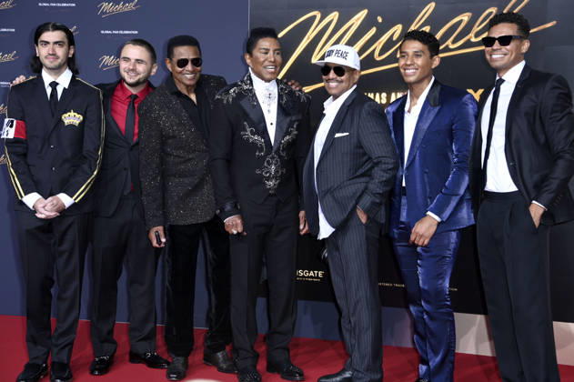Bigi Jackson, Prince Jackson, Jackie Jackson, Jermaine Jackson, Marlon Jackson, Jermajesty Jackson and Randy Jackson Jr at the premiere of the movie Michael at the Uber Eats Music Hall Berlin, 10 04 2026 Foto:xN.xKubelkax xFuturexImagex michael_6706