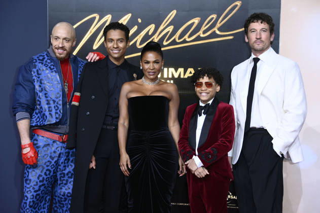 KeiLyn Durrel Jones, Jaafar Jackson, Nia Long, Juliano Krue Valdi and Miles Teller at the premiere of the movie Michael at the Uber Eats Music Hall Berlin, 10 04 2026 Foto:xN.xKubelkax xFuturexImagex michael_6716