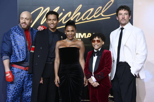 KeiLyn Durrel Jones, Jaafar Jackson, Nia Long, Juliano Krue Valdi and Miles Teller at the premiere of the movie Michael at the Uber Eats Music Hall Berlin, 10 04 2026 Foto:xN.xKubelkax xFuturexImagex michael_6717