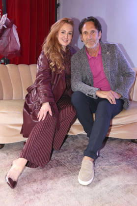 Kiki la Bise and Falk Willy Wild at the Anja Gockel Fashion Show Fresh for the senses in the Paris 44 showroom by Anja Gockel Berlin, 10 04 2026 Foto:xAgenturxWehnertx xduxVinagex xFuturexImagex gockel_6408