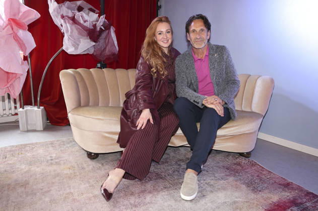 Kiki la Bise and Falk Willy Wild at the Anja Gockel Fashion Show Fresh for the senses in the Paris 44 showroom by Anja Gockel Berlin, 10 04 2026 Foto:xAgenturxWehnertx xduxVinagex xFuturexImagex gockel_6410