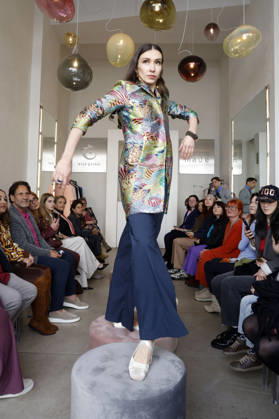 Lia Kemendi at the Anja Gockel Fashion Show Fresh for the senses in the Paris 44 showroom by Anja Gockel Berlin, 10 04 2026 Foto:xAgenturxWehnertx xduxVinagex xFuturexImagex gockel_6490
