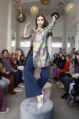 Lia Kemendi at the Anja Gockel Fashion Show Fresh for the senses in the Paris 44 showroom by Anja Gockel Berlin, 10 04 2026 Foto:xAgenturxWehnertx xduxVinagex xFuturexImagex gockel_6491