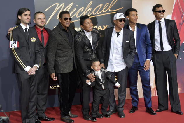 Bigi Jackson, Prince Jackson, Jackie Jackson, Jermaine Jackson, guest, Marlon Jackson, Jermajesty Jackson and Randy Jackson Jr at the premiere of the movie Michael at the Uber Eats Music Hall Berlin, 10 04 2026 Foto:xM.xBehrensx xFuturexImagex michael_6859